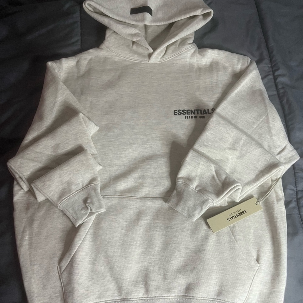 Men’s Essentials oatmeal hoodie